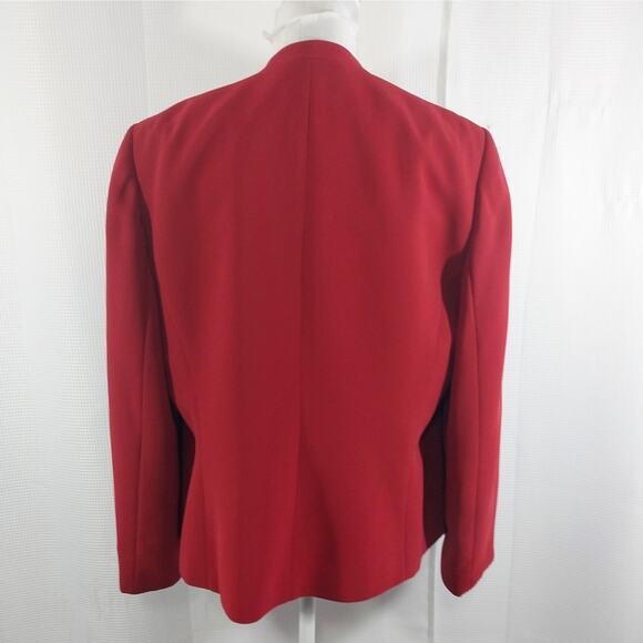 JONES WEAR! ROUGE RED BOW DETAILED WAIST ADORABLE JACKET, BLAZER! SZ 14 - Picture 6 of 11